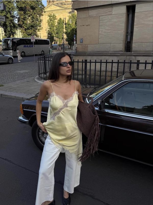 絲質洋裝上衣內搭三穿(五色) 