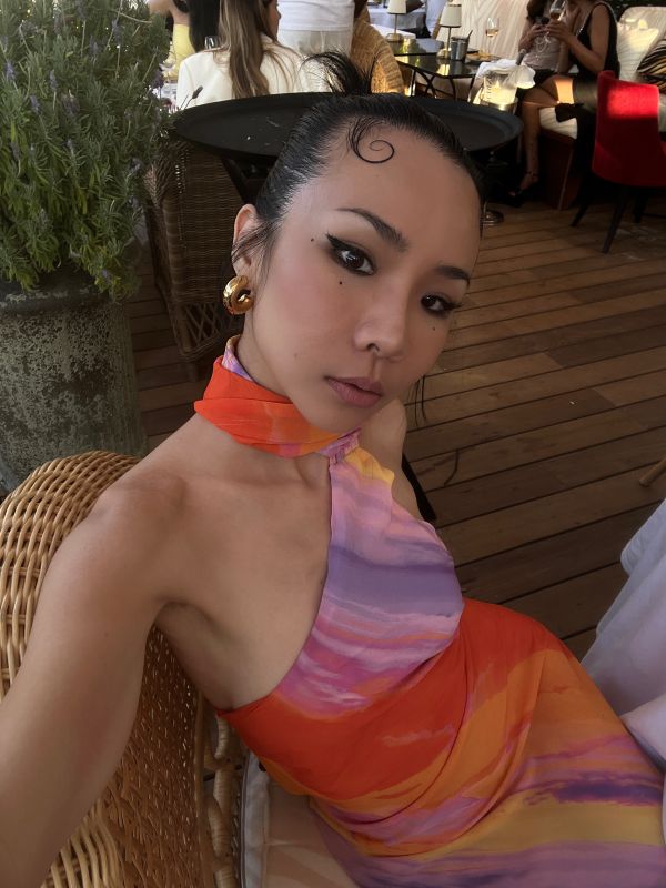 日落暈染洋裝 