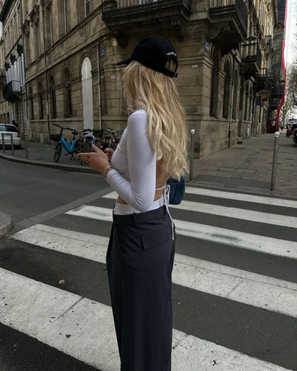 Ina false two-piece pants 內褲感假兩件長褲