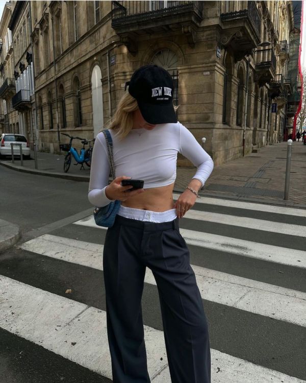 Ina false two-piece pants 內褲感假兩件長褲