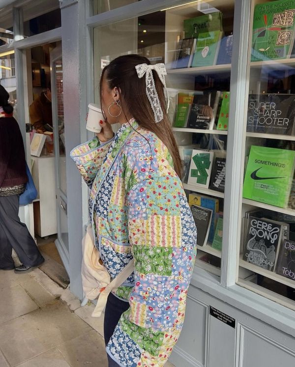 法式鄉村鋪棉外套 