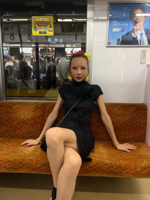 中式立體花上衣 
