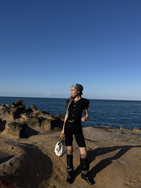 方頭平底堆堆靴（偏大一碼） 