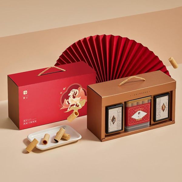 【過年禮盒】瑞羊開泰雙蛋捲禮盒（粹蛋捲32入x1+實心蛋捲4入x2） 