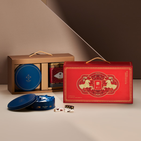 【過年禮盒】瑞駿糖果禮盒（實心糖果盒+粹蛋捲32入） 