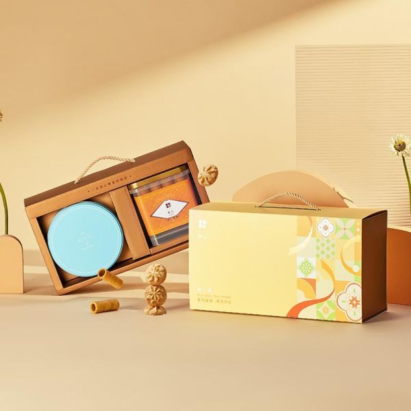 彌月禮盒－綻放輕奢（曲奇x1+粹蛋捲32入x1） 