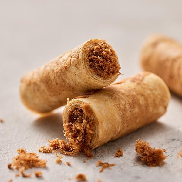 彌月禮盒－綻放實心米香（實心蛋捲4入x2+爽脆盒15入／盒） 