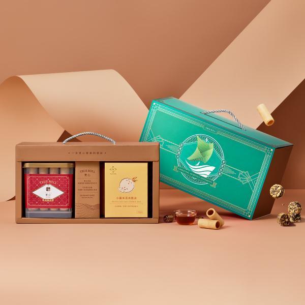 【端午禮盒】龍騰酥粹米香禮盒（粹蛋捲32入x1+爽脆盒／盒x1） 