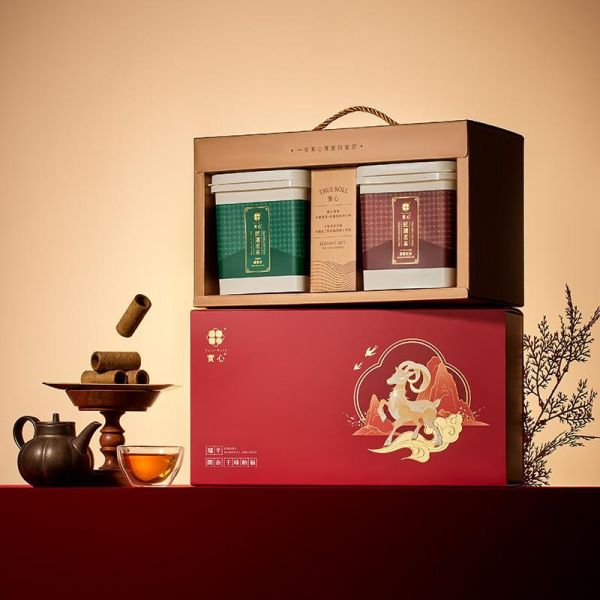【過年禮盒】瑞羊開泰粹蛋捲禮盒（粹蛋捲32入x2） 
