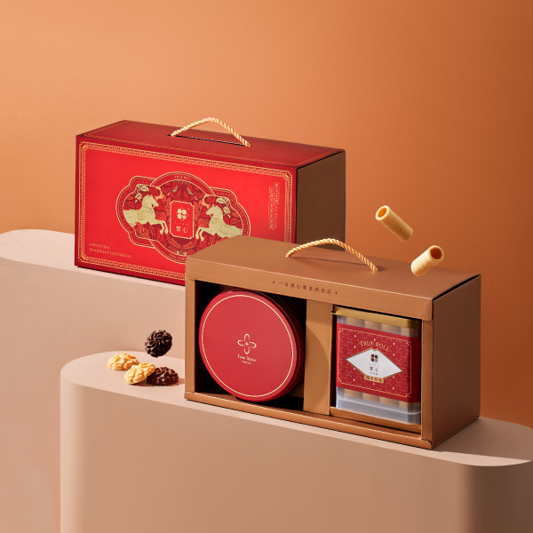 【過年禮盒】瑞駿輕奢禮盒（曲奇x1+粹蛋捲32入x1） 