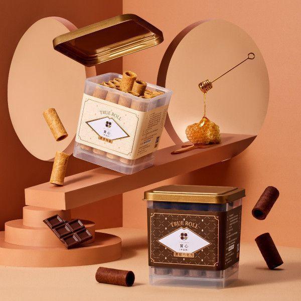 【限時免運】熱銷必買組（粹蛋捲32入x4+實心蛋捲x4） 