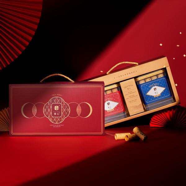 【中秋禮盒】織月粹蛋捲禮盒－暮光紅（粹蛋捲32入x2） 