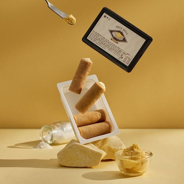 彌月禮盒－綻放雙蛋捲（粹蛋捲32入x1+實心蛋捲4入x2） 