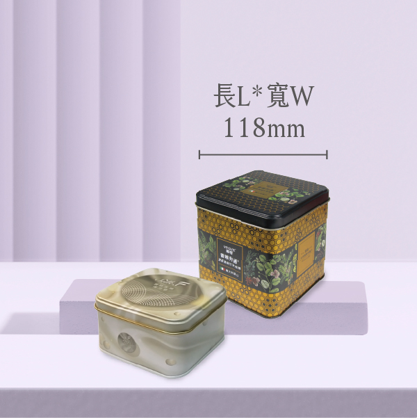 E28 Tin Square - Length 118mm-A Professional Tin Box Manufacturer Tinplate, Candy Box, Gift Box, Cookie & Biscuit Tin, Tea Tin Box, Food Tin Box, Mint Tin Box, Handmade Soap Box, popcorn tin, Wedding Cookie Tin, Mass tin customization , Minimum tin customization