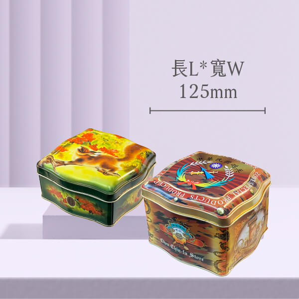 G01 Tin Square (Wavy Style)-Length 125mm-A Professional Tin Box Manufacturer Tinplate, Candy Box, Gift Box, Cookie & Biscuit Tin, Tea Tin Box, Food Tin Box, Mint Tin Box, Handmade Soap Box, popcorn tin, Wedding Cookie Tin, Mass tin customization , Minimum tin customization