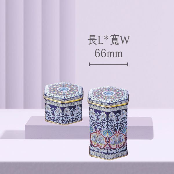 E22 Tin Hexagon- Length 66mm-A Professional Tin Box Manufacturer Tinplate, Candy Box, Gift Box, Cookie & Biscuit Tin, Tea Tin Box, Food Tin Box, Mint Tin Box, Handmade Soap Box, popcorn tin, Wedding Cookie Tin, Mass tin customization , Minimum tin customization