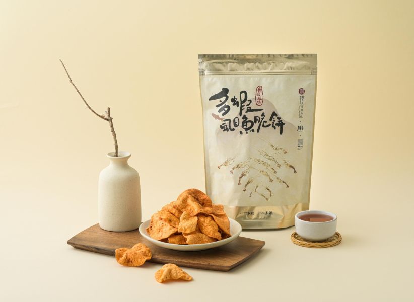 鮮製所X故宮聯名款-多蝦虱目魚脆餅(醬燒風味) 鮮製所-故宮聯名款多蝦虱目魚脆餅