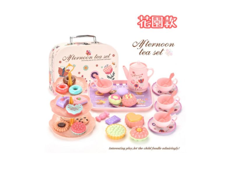 甜點下午茶手提盒組 家家酒-甜點下午茶
女寶玩具家家酒
