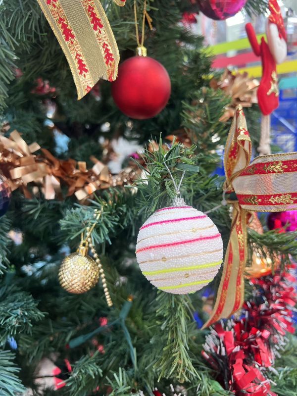 YF18557- 聖誕球 (6入6公分) 聖誕節,聖誕樹,裝飾,聖誕裝飾,