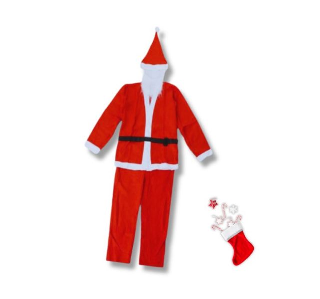 YF5025 JH2804- 大人聖誕服男(5件組) 聖誕節,聖誕裝,角色扮演,