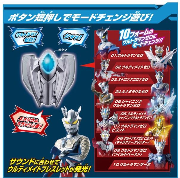 力霸王傑洛DX終極手環/新世代胸針 力霸王傑洛 DX 終極手環