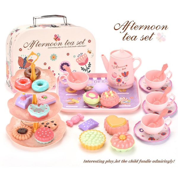 甜點下午茶手提盒組 家家酒-甜點下午茶
女寶玩具家家酒