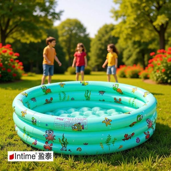 YF4274 -三環水池 夏季專區,充氣泳池／摺疊泳池/充氣滑梯,帳篷/球池,
