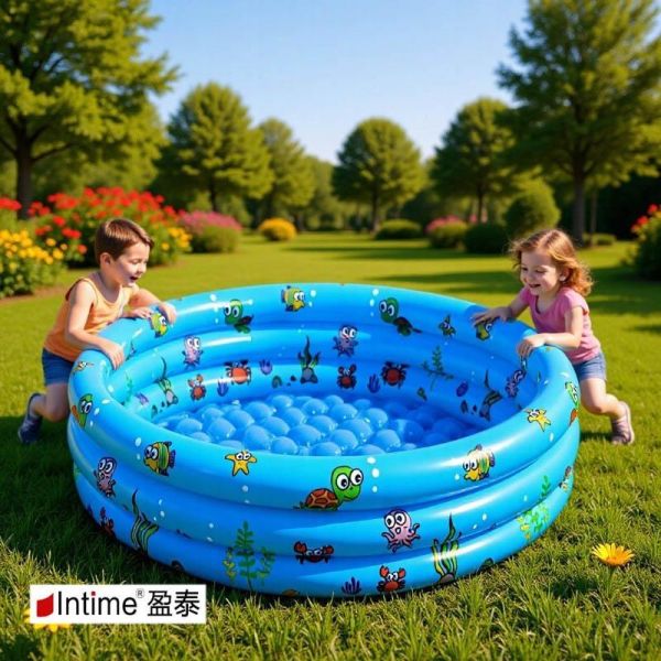 YF4274 -三環水池 夏季專區,充氣泳池／摺疊泳池/充氣滑梯,帳篷/球池,
