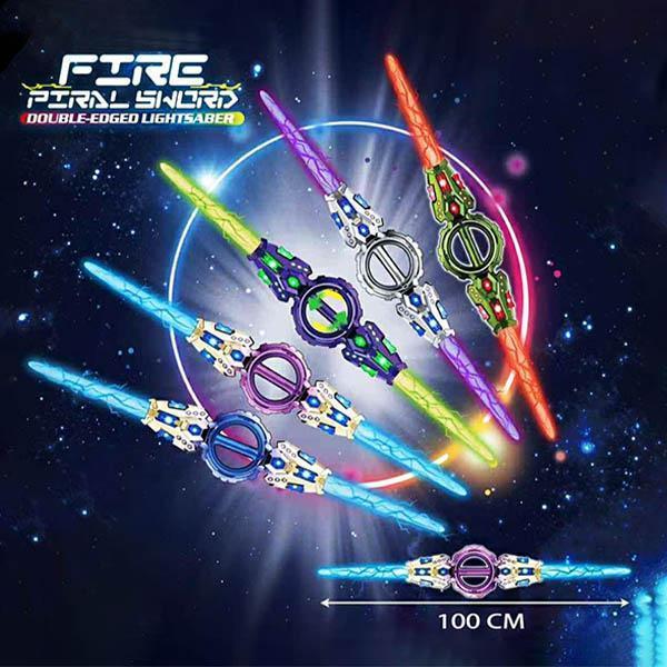 CF171852- 旋轉雙刃劍 玩具槍/玩具弓箭/玩具刀,聲光槍,發光玩具, 發光武器類 ,發光棒類,