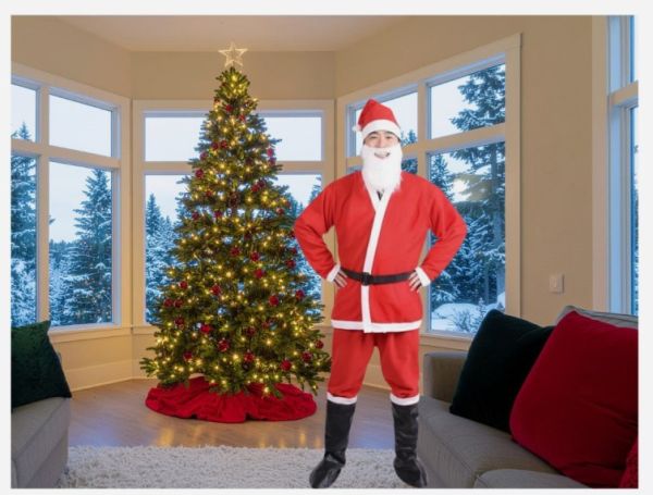 YF5025 JH2804- 大人聖誕服男(5件組) 聖誕節,聖誕裝,角色扮演,
