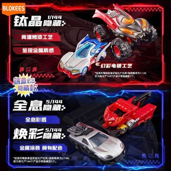 LK53286 - 力霸王積木車經典版第一彈銀河驅動 正版授權品牌玩具,BLOKEES布魯可,盲盒,公仔,