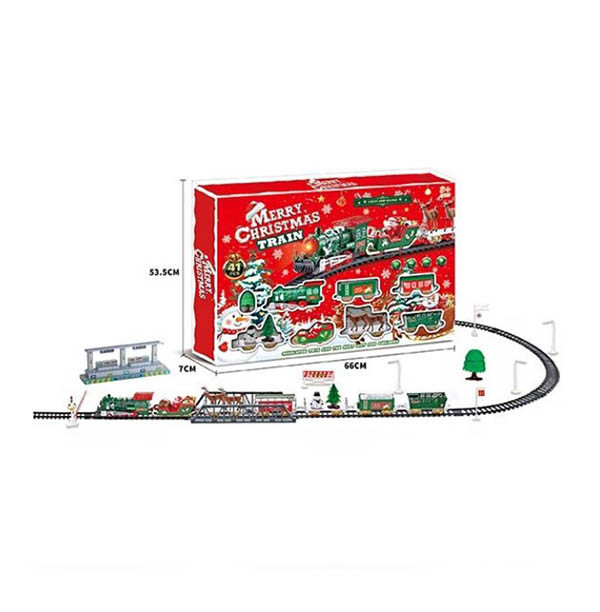 CF164693- 電動燈光音樂聖誕軌道火車 聖誕節,聖誕禮物,交換禮物,軌道火車,