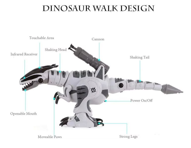 INTELLIGENT DINOSAUR -智能遙控恐龍k9 智能互動恐龍 
恐龍
遙控恐龍
紅外線恐龍玩具
聲光特效
音樂舞蹈
互動玩具
親子互動