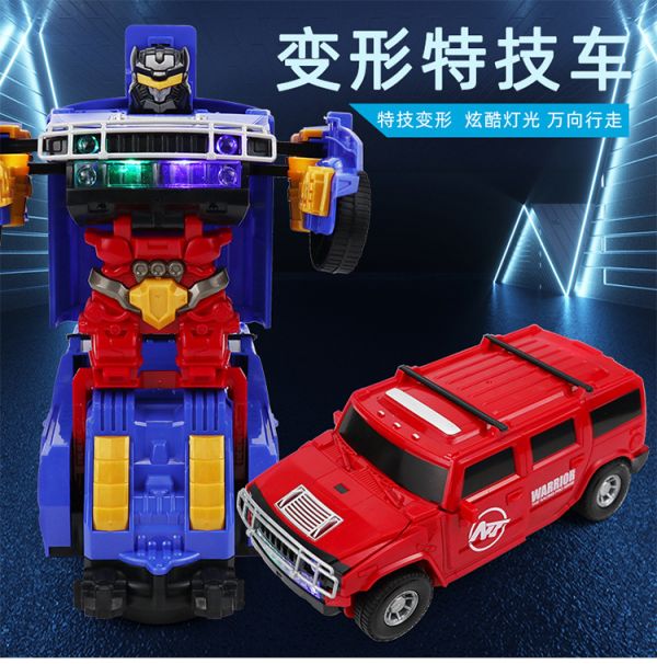 CF151685 電動燈光音樂變形悍馬車 