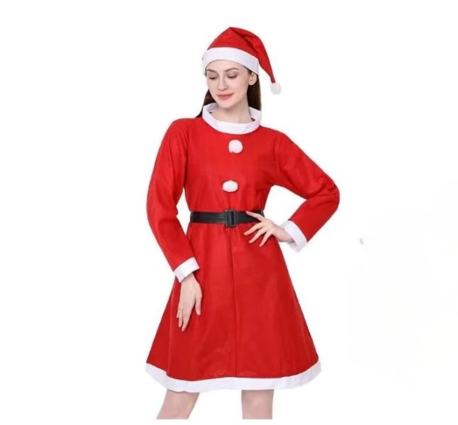 YF5028 JH2805 -大人聖誕服女(3件組) 聖誕節,聖誕裝,角色扮演,交換禮物,