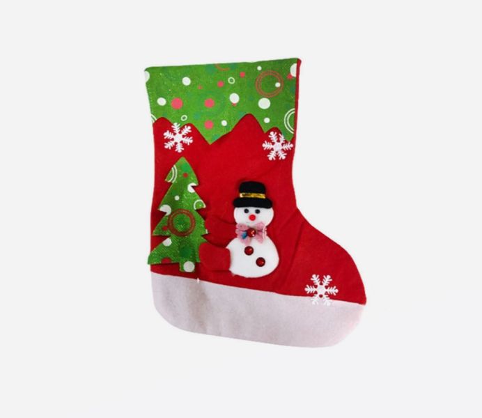 YF17814- 拉毛布卡通襪 聖誕節,聖誕裝,角色扮演,交換禮物,禮物,