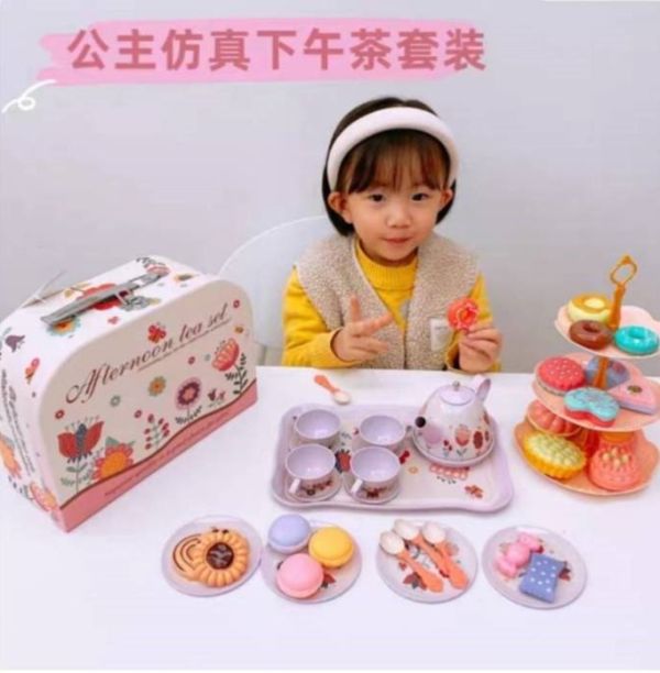 CF156531 甜品點心茶具禮品盒套裝42PCS 下午茶家家酒