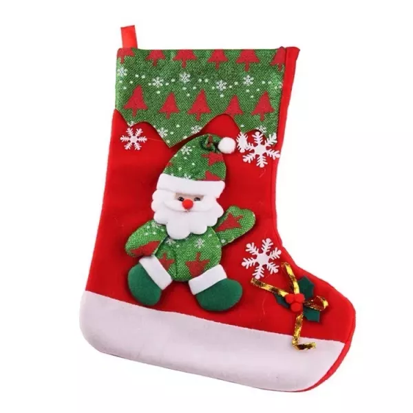 YF17814- 拉毛布卡通襪 聖誕節,聖誕裝,角色扮演,交換禮物,禮物,