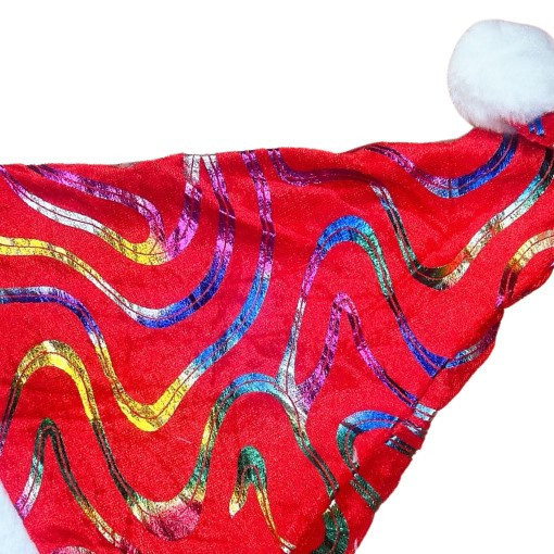 YF17816- 彩條紋雙邊帽 聖誕節,聖誕老人,交換禮物,聖誕裝,