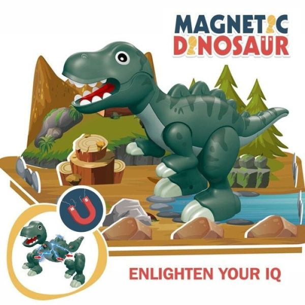 磁力拼裝恐龍 磁力拼裝 #恐龍玩具 #親子共玩 #創意DIY