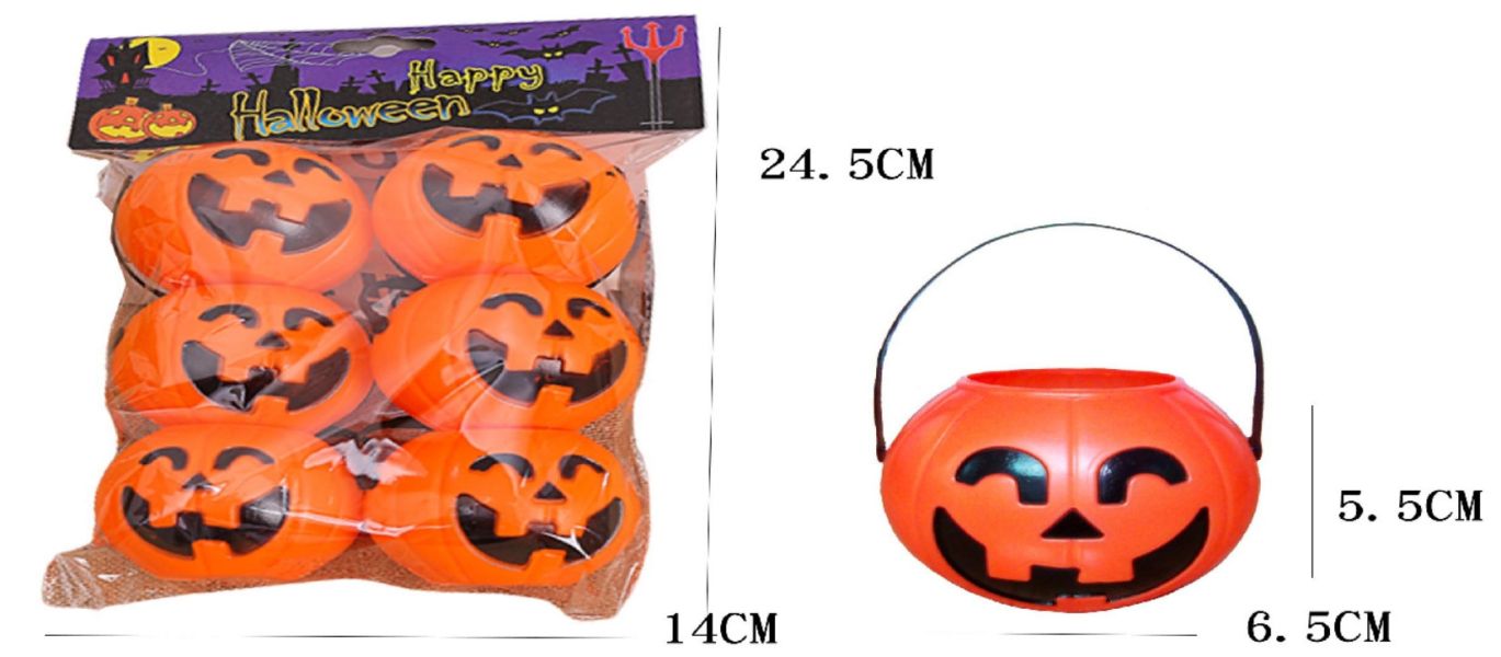 YF19757 6入黃色南瓜桶 