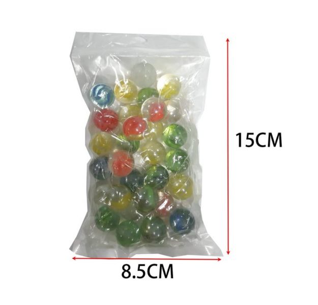 XF6023 30粒透明玻璃珠 