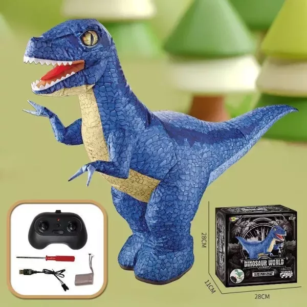遙控充氣迅猛龍/暴王龍 遙控充氣恐龍,迅猛龍 ,暴王龍 ,侏羅紀冒險 ,互動玩具 ,兒童禮物首選
