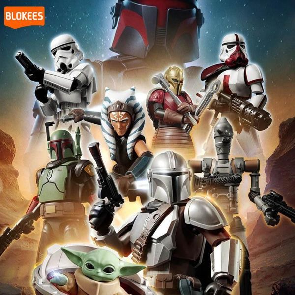 LK53194 -布魯可群星版-盲盒曼達洛人 正版授權品牌玩具,BLOKEES布魯可,盲盒,公仔,