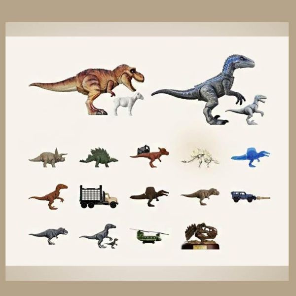 LK53138 - 侏羅紀世界第一彈 正版授權品牌玩具,BLOKEES布魯可,盲盒,公仔,