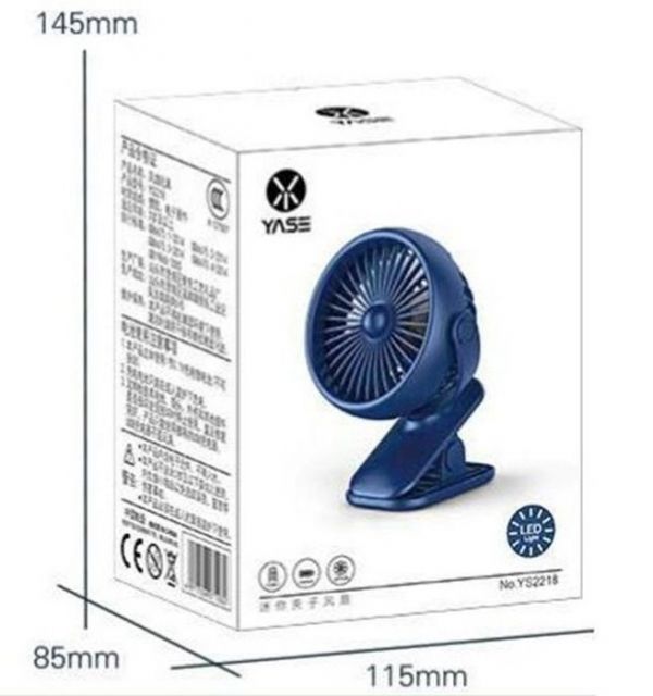 CF148339 簡約金屬感夾子風扇附USB線 