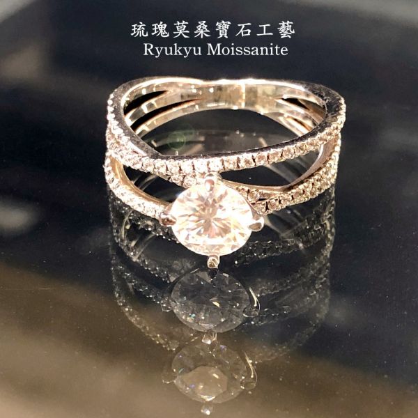 三生三世 美國莫桑石,莫桑鑽,女戒,鑽戒,鑽石,求婚,時尚,百搭,情人節,聖誕節,訂婚,情侶戒,禮物
