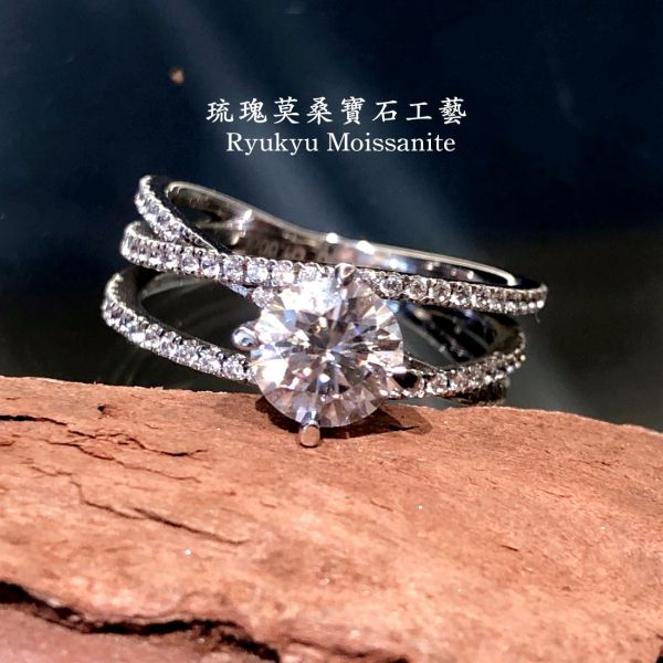 三生三世 美國莫桑石,莫桑鑽,女戒,鑽戒,鑽石,求婚,時尚,百搭,情人節,聖誕節,訂婚,情侶戒,禮物