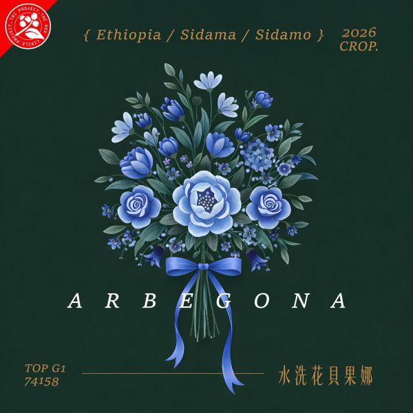 2026 水洗花貝果娜 | 紅圈計畫 | 水洗 | 西達摩 | 74158 | TOP G1 花貝果娜,Arbegona,西達摩,74158,咖啡生豆,紅圈計畫 ,2026