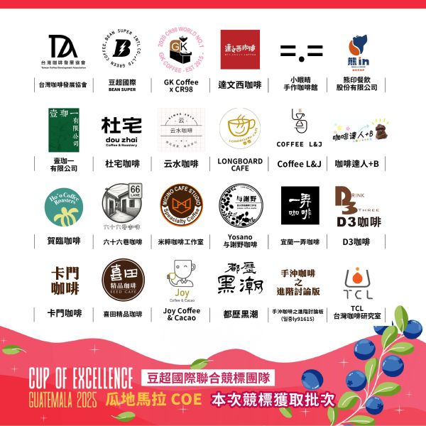 2025 COE 卓越杯 | 瓜地馬拉 | RANK 1 | 第一名 | 標王 | 水洗 | 藝伎 咖啡生豆,卓越杯,咖啡豆,瓜地馬拉標王,瓜地馬拉咖啡,水洗,藝伎,競標豆,COE